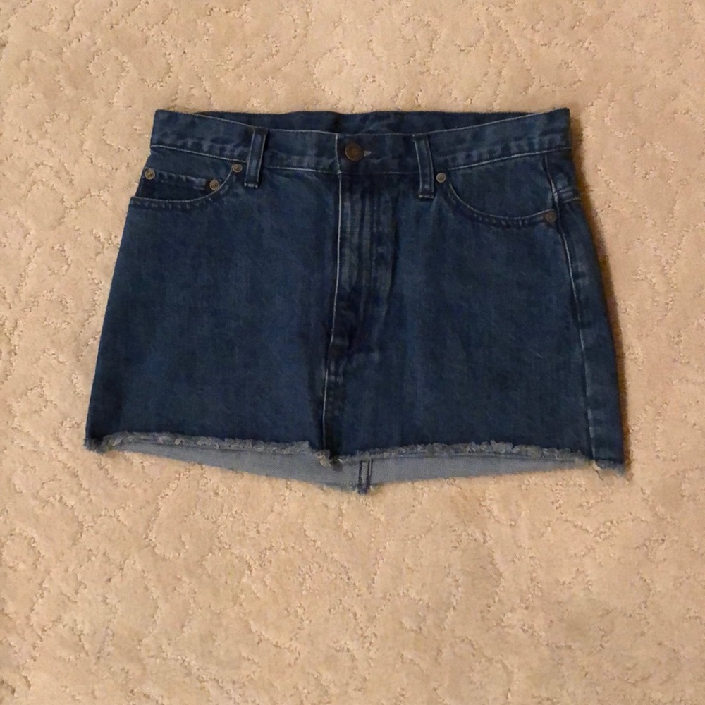 Free People Denim Mini Skirt